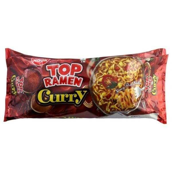 Top Ramen Curry Saucy Flat Instant Noodles 280 g (Pouch)