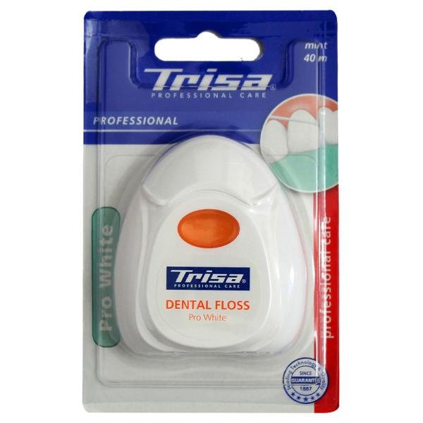 trisa professional pro white mint dental floss 40m 0 20220418