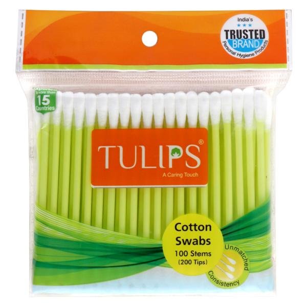 tulips cotton swabs 100 pcs 0 20201005