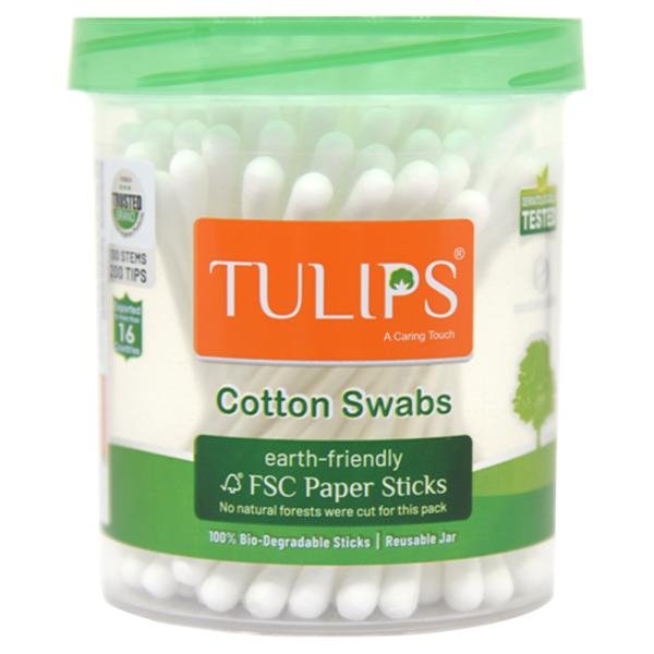 tulips eco friendly cotton swabs 100 pcs 0 20210820