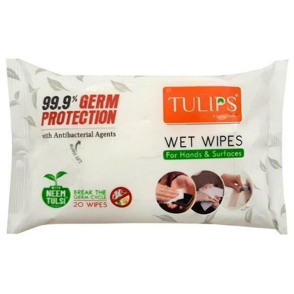 tulips neem tulsi germ protection wet wipes 20 pcs product images o491900058 p590125131 0 202203170729