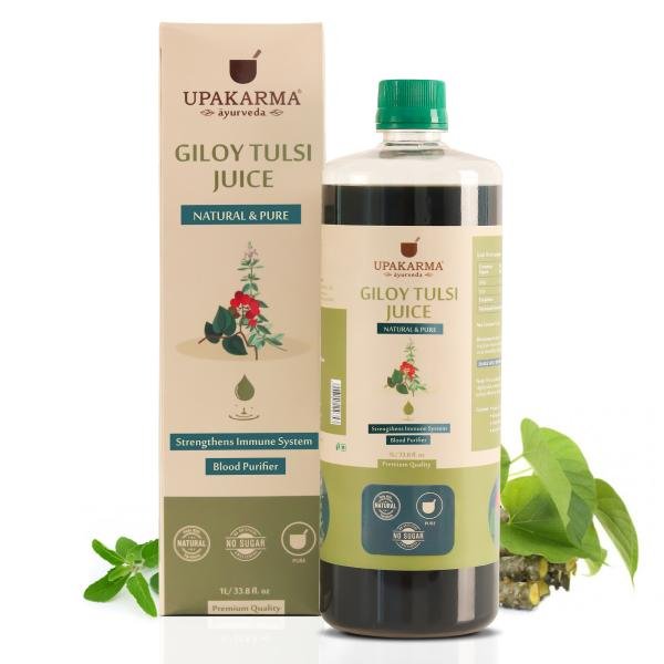 UPAKARMA Ayurveda Giloy Tulsi Juice 1 L