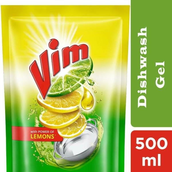 vim lemon concentrated dishwash gel 500 ml product images o490936050 p490936050 0 202203170125