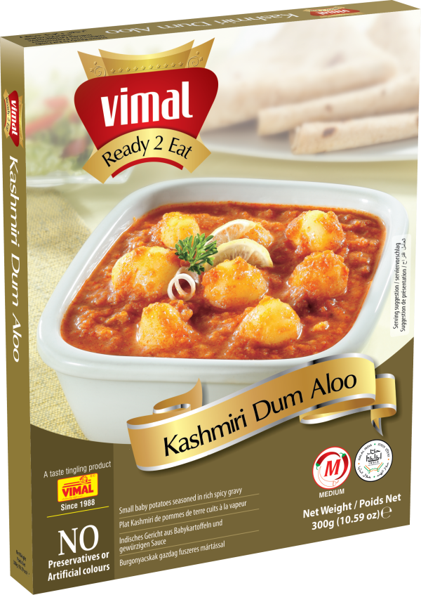 vimal ready to eat kashmiri dum aloo vegetarian meal with no added preservative and colours 300g product images orvqimupkz0 p591082969 0 202202250348