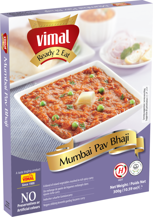 vimal ready to eat mumbai pav bhaji instant mix meal with no added preservative and colours 300g product images orvxipzcpir p591083907 0 202202250423