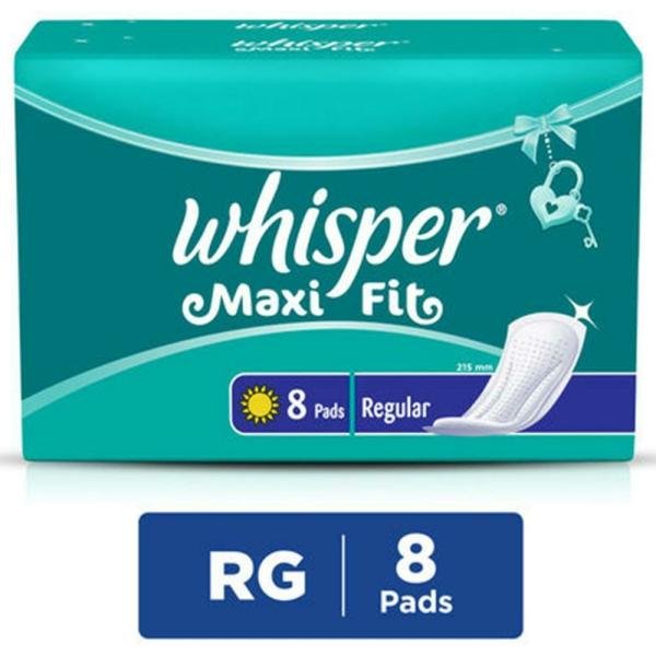whisper maxi fit sanitary napkin with wings regular 8 pads product images o490003856 p590103057 0 202203151438