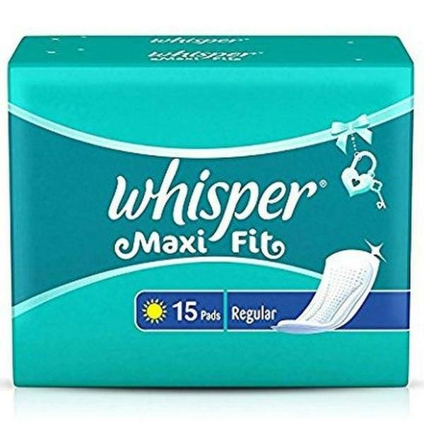 whisper maxi sanitary napkin with wings regular 15 pads product images o490003860 p590103058 0 202203141905