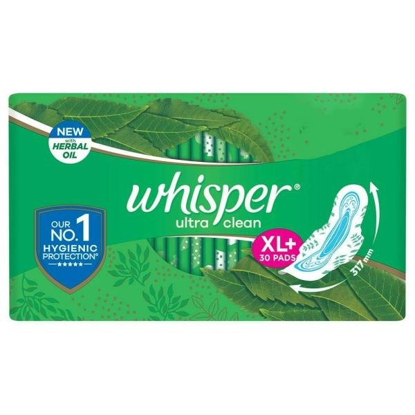 whisper ultra clean sanitary napkin with wings xl 30 pads product images o490583430 p490583430 0 202203152257