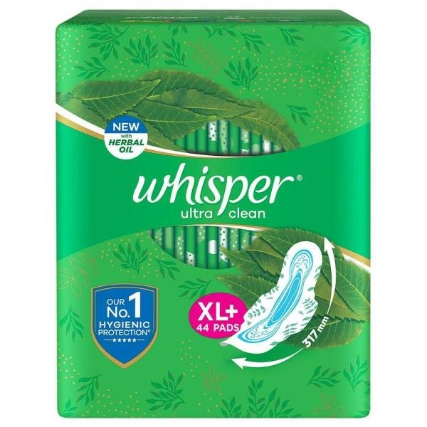 whisper ultra clean sanitary napkin with wings xl 44 pads product images o491215527 p491215527 0 202203151140
