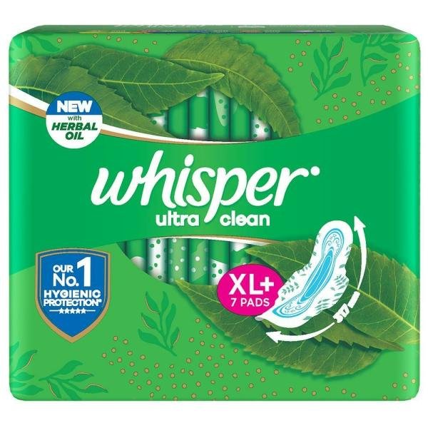 whisper ultra clean sanitary napkin with wings xl 7 pads product images o490003854 p490003854 0 202203170836