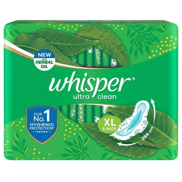 whisper ultra clean sanitary napkin with wings xl 8 pads product images o490063744 p590103097 0 202203170747