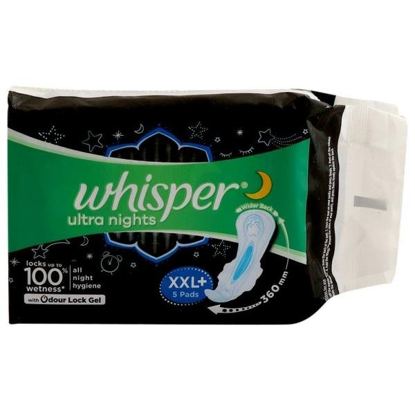 whisper ultra nights sanitary napkin with wings xxl 5 pads product images o491215829 p590103099 0 202203170209