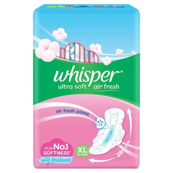 whisper ultra soft xl sanitary pads 44 pads product images o492519902 p591041615 0 202203252259