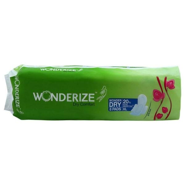 Wonderize Dry Comfort Sanitary Napkin (XL) 8 pads
