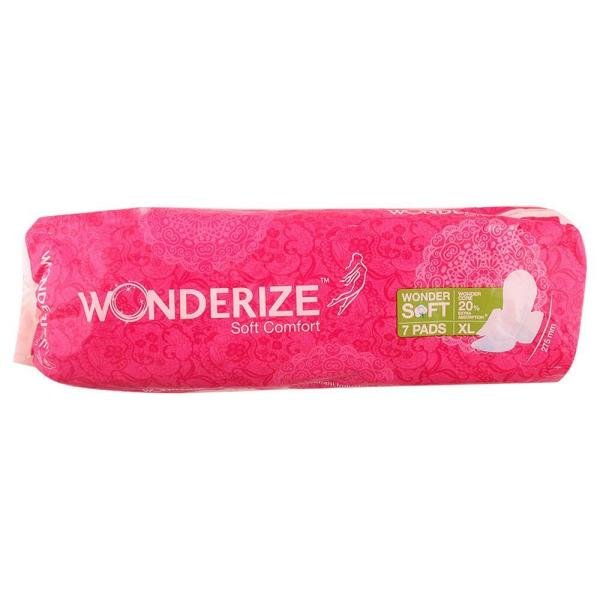 Wonderize Soft Comfort Sanitary Napkin with Wings (XL) 7 pads