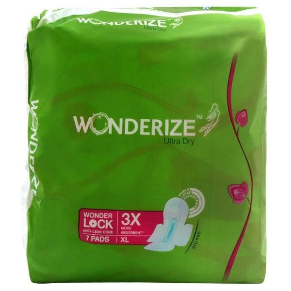 Wonderize Ultra Dry Sanitary Napkin with Wings (XL) 7 pads