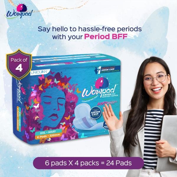 wowpad comforting soft maxi sanitary pads for women 320 mm xxl 6 x 4 24 napkins product images orvgu6ncldk p591176710 0 202203081336