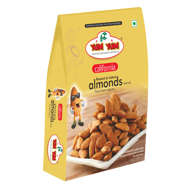 YUM YUM California Roasted & Salted Almonds 250 g