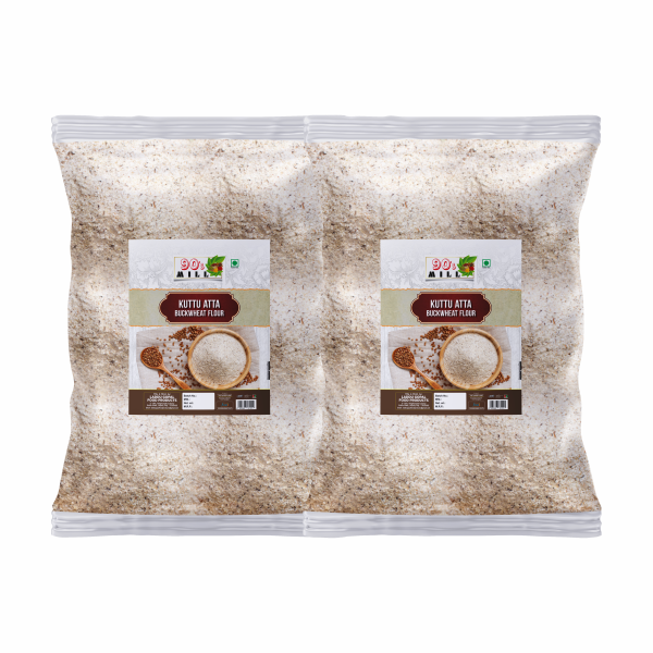 90’s Mill Kuttu/Buckwheat Atta/Flour Fagopyrum Esculentum Flour Vrat/Upwaas/Fast Flour-480g(240g*2Pkt)