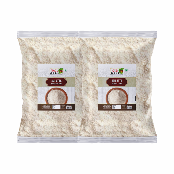 90 s mill organic jau atta barley flour joo ka atta with fibre vitamins minerals 960g 480g 2pkt product images orvhhvayuds p596394273 0 202212151822