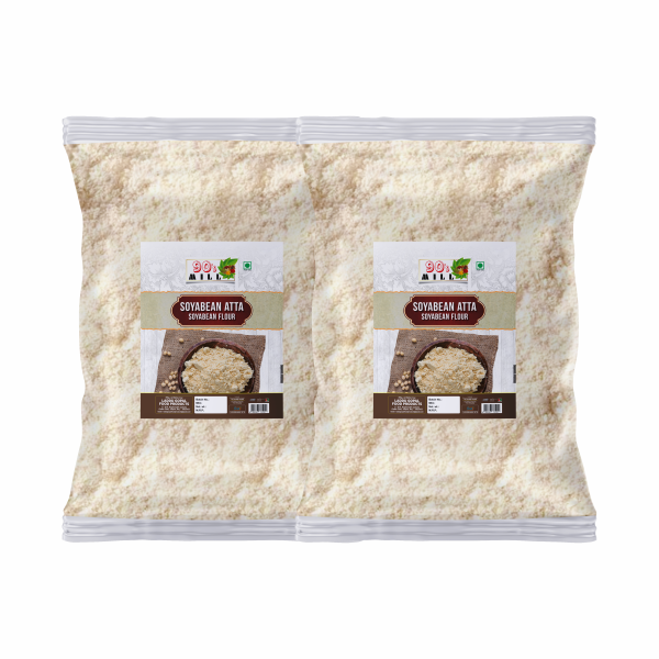 90 s mill organics soya bean soyabean soja bean miracle bean atta flour glycin max soya soy atta flour 960g 480g 2pkt product images orvqvi9a1dx p597961054 0 202301301426