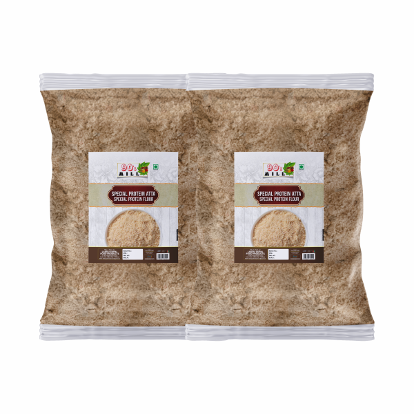 90’s Mill Royal Kitchen Secrete Rich Special Protein Atta/Flour Super Flour/Stone Ground Flour Atta-5960g(2980g*2Pkt)