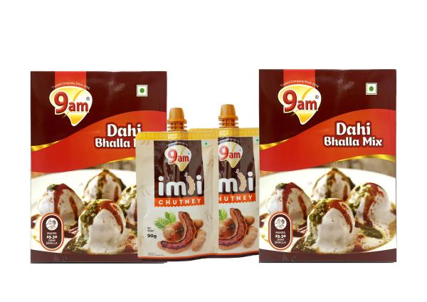 9am dahi bhalla mix with imli chutney combo each pack of 2 dahi bhalla 200gm imli chutney 90gm each product images orv6zymf5vj p592153593 0 202206221034