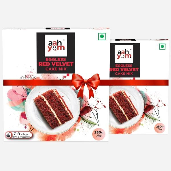 aah yum eggless red velvet cake mix 250 gm pack of 2 incomplete product images orvofbbeeiu p596976066 0 202301061101
