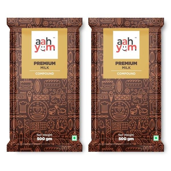 aah yum milk compound chocolate slab 500 gm pack of 2 product images orvuuzhilr4 p596073527 0 202212051600