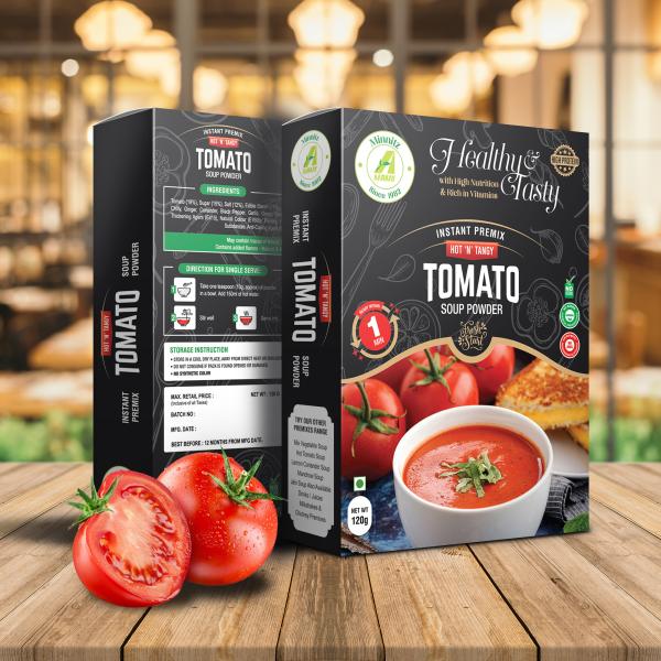 aarkay minnitz fresh and delicious combination of tomato and vegetable instant soup powder instant mix high protien no garlic and onion no added preservatives no chemical 120 g 12 servings product images orvqrt8nsb9 p593886862 0 202209201631