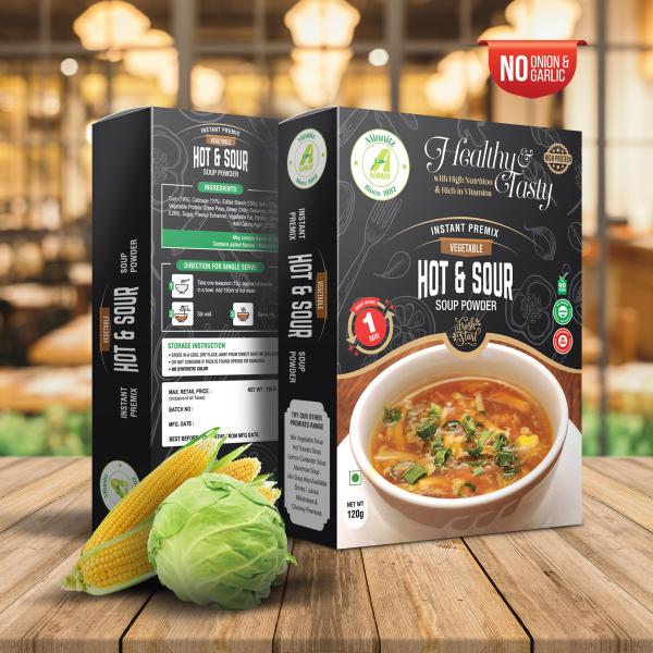 aarkay minnitz fresh and delicious hot and sour veg soup instant mix no garlic and onion no added preservatives no chemical instant hot and sour soup mix 120g 12 servings product images orv7bxfi7lf p593947405 0 202209221423