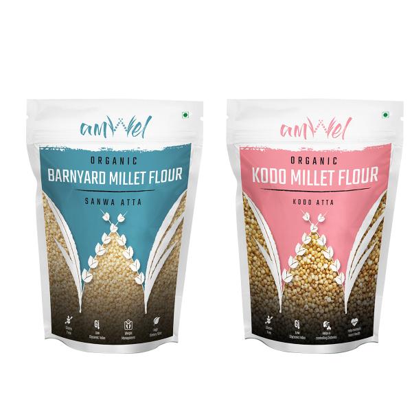 amwel combo of organic barnyard millet flour 500g organic kodo millet flour 500g product images orvvekha7dq p593832093 0 202209170933