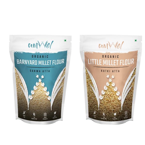 amwel combo of organic barnyard millet flour 500g organic little millet flour 500g product images orvxtimf6wi p593832107 0 202209170933