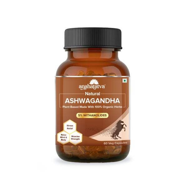 anahatatva natural ashwagandha capsule 500mg with 5 withanolides reduces stress anxiety 100 natural certified organic herbs product images orvrk2xqh7h p594348951 0 202210081551