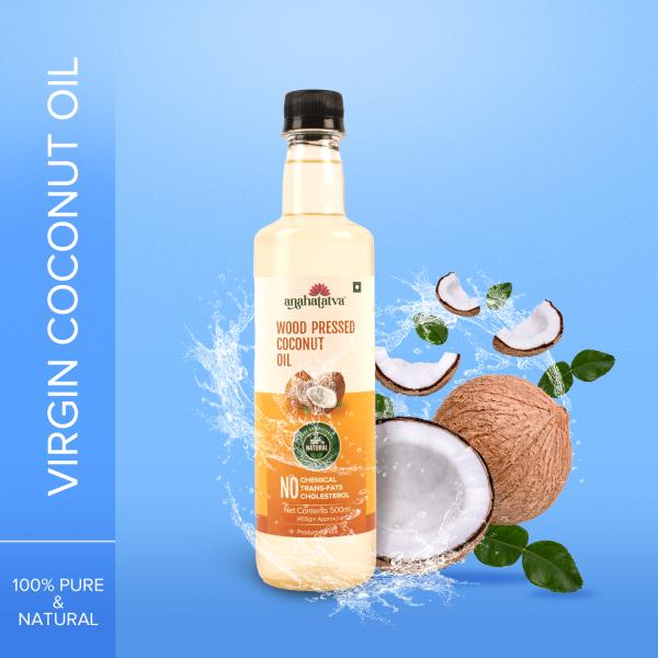 anahatatva wood pressed coconut oil 500ml 100 pure natural traditional highest quality sun dried coconuts product images orvk5sjmtk4 p594713014 0 202210210141