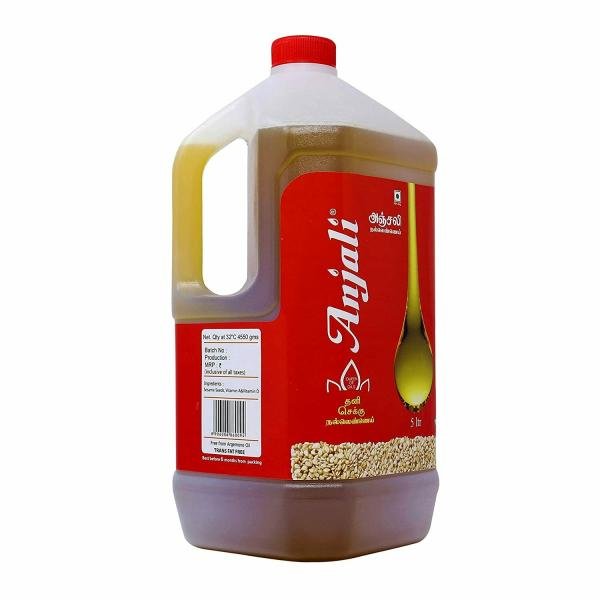 anjali gingelly sesame oil 5 litre can product images orvoswtqzym p591693147 0 202208301423