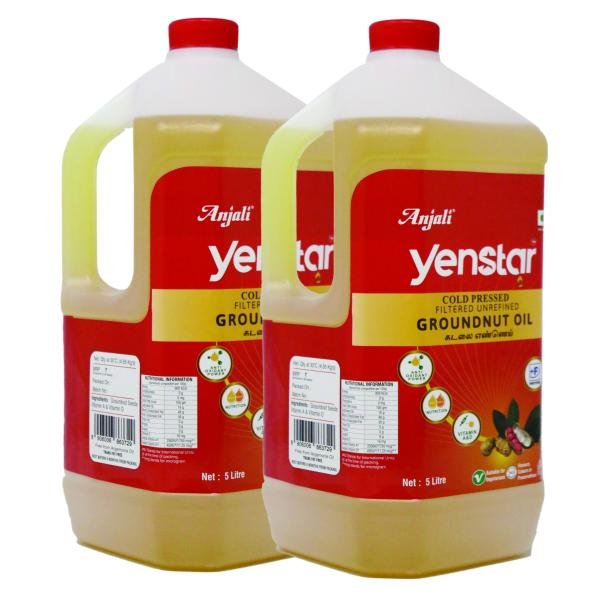 anjali yenstar groundnut peanut oil 10 litre can each 5 litre product images orvbkfey8fu p593541981 0 202208282053