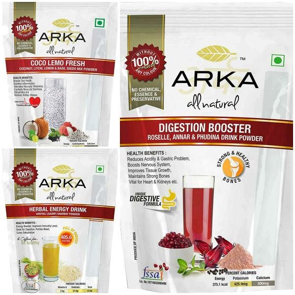 arka all natural healthy drinks powder mix combo 230 g each pack of 3 product images orvtsmlgwkd p594434198 0 202210121916