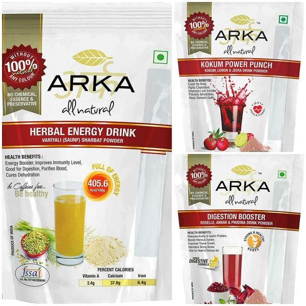 arka all natural healthy hydration drink powder mix combo 230 g each pack of 3 product images orvjmvvoj4v p594435668 0 202210122016