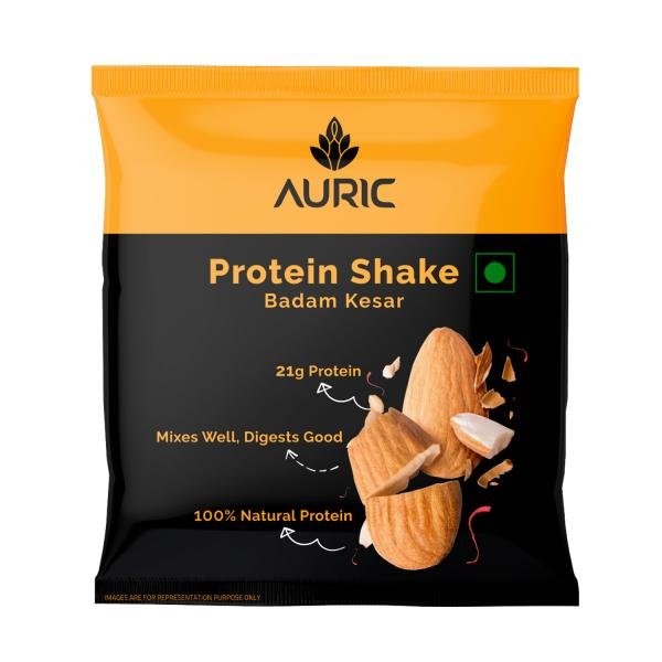 auric natural protein shake kesar badam 8 sachets product images orvihtfe8zh p591318333 0 202205150224