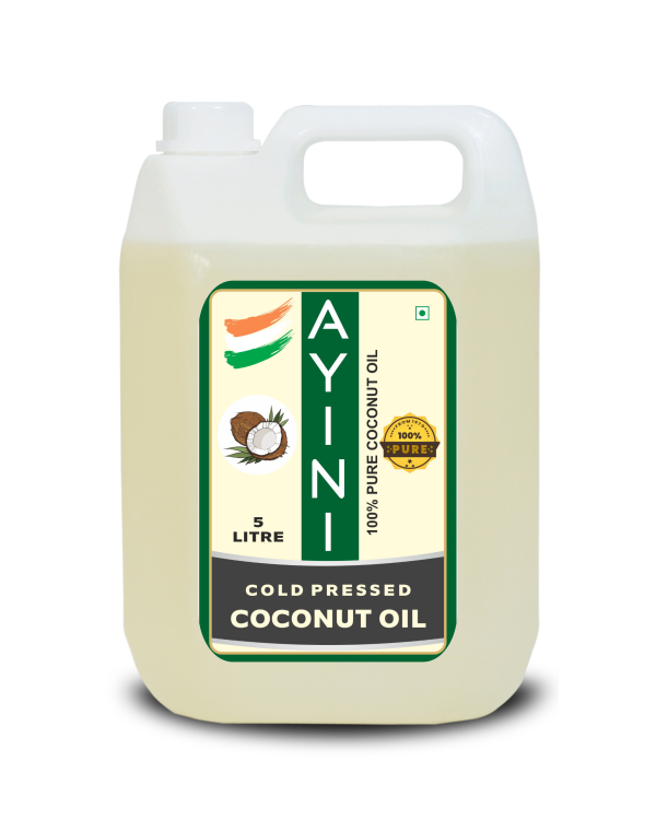 ayini 100 pure unrefined cold pressed coconut oil for cooking hair body massage 5l 5 litres product images orvnl00wpcv p593553626 0 202210311324