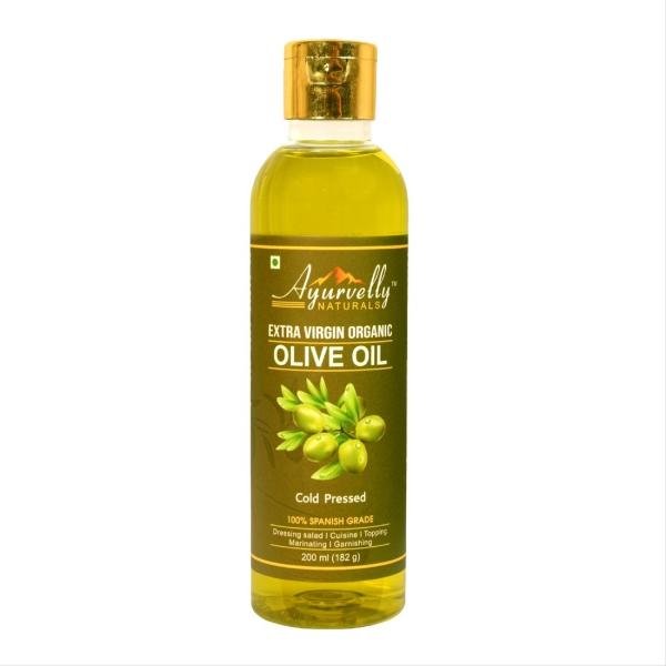 ayurvelly naturals extra virgin organic olive oil first cold press olive oil pet bottle 200ml product images orvyabrjqid p598741873 0 202302241636