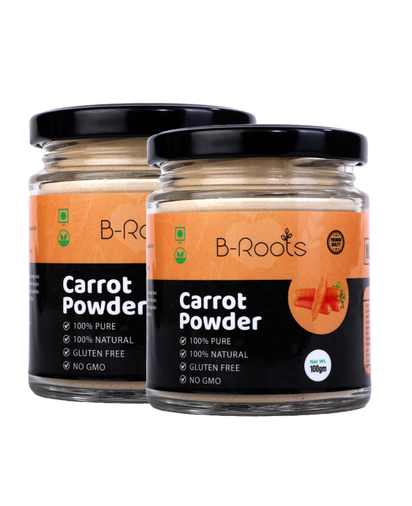 b roots carrot powder 100 pure and natural for health face 200 gm pack of 2 jar product images orvu7acfjaf p594666154 0 202301181222