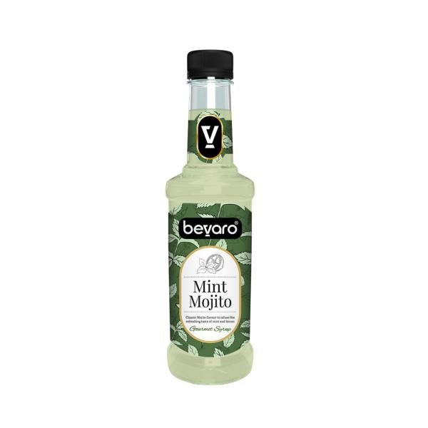 BEVARO Mint Mojito Syrup, 750 ml Refreshing Gourmet Syrup for Mocktails & Mixers