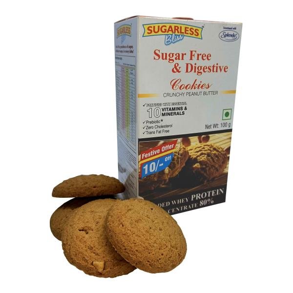 blaue fusse sugar free digestive cookies crunchy peanut butter 100g product images orvacolhwm6 p598040508 0 202302022012