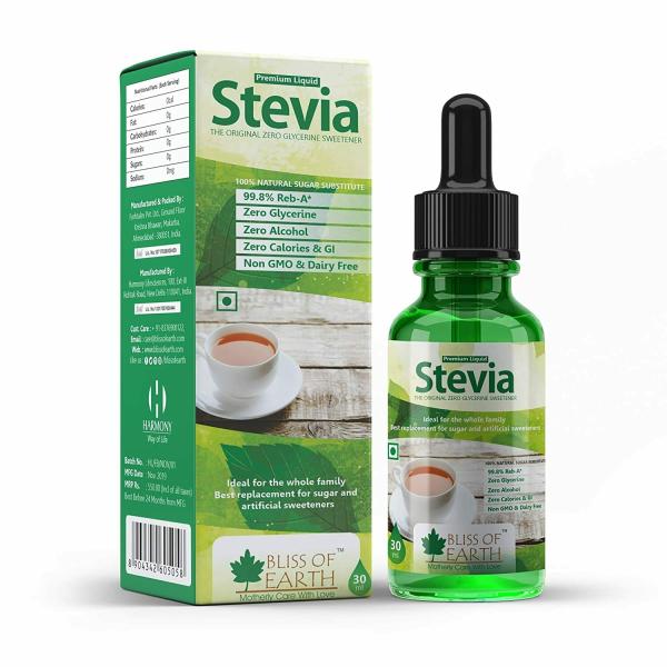 bliss of earth 30ml original 99 8 reb a stevia drops liquid new improved taste zero gi glycerine free keto sugar free sweetener in glass bottle product images orvbpngmkaz p593957449 0 202209222049