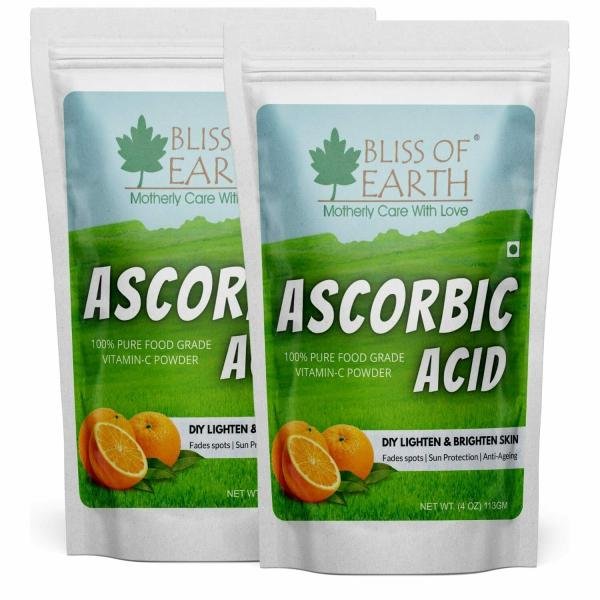 bliss of earth ascorbic acid powder food grade vitamin c rich boost immunity skin face 2x113gm product images orv9tfinxhm p595831375 0 202211292016