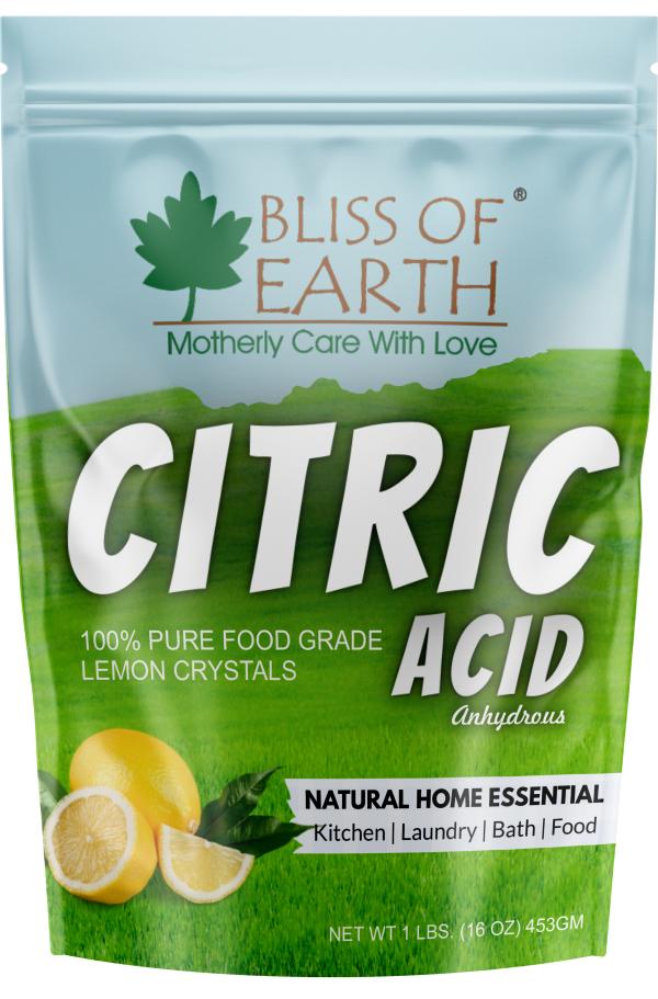 bliss of earth citric acid 100 pure food grade lemon crystals anhydrous citric acid powder for food bath cleaning preserving 453gm product images orvpgk2zfib p594968313 0 202211021548