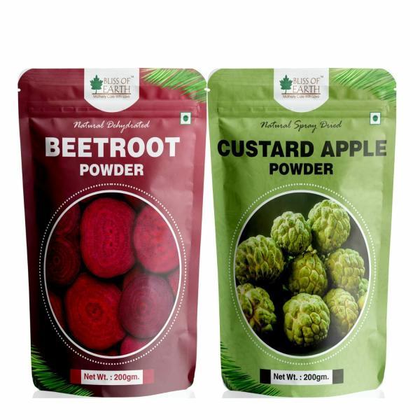 bliss of earth combo of 200gm beetroot powder custard apple powder natural spray dried pack of 2 product images orvstjti4nq p594515521 0 202210151912