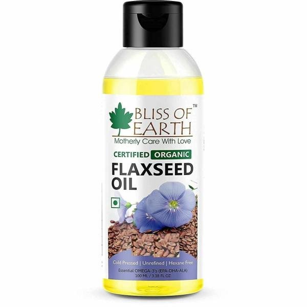 bliss of earth natural flaxseed oil with omega 3 100ml product images orvvl90tcgv p594222067 0 202210030750